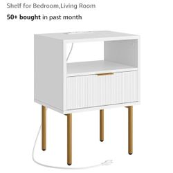 End /Side Table with Charging Ports 