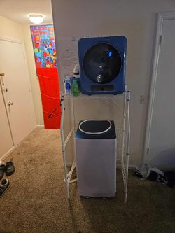 Portable washer & Dryer w/ rack