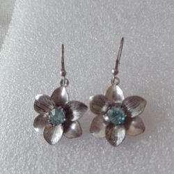 Earrings Flowers  Retro 