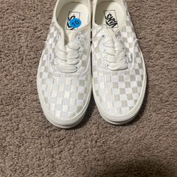 Checkered Vans size 10M