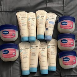NEW BABY AVEENO LOTION/ BABY VASELINE
