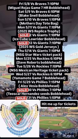 Dodgers Tickets 