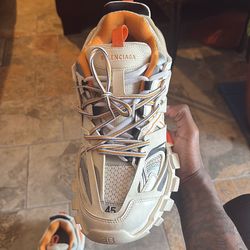 Balenciaga Tracks White and Orange