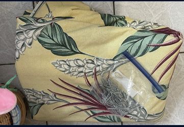 Large Mid Century Bark Cloth  Curtains 