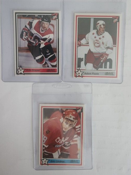 Kris Draper, Adam Foote, Eric Lindors Hockey Cards