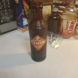 Vintage Orange Crush Glass Bottle 