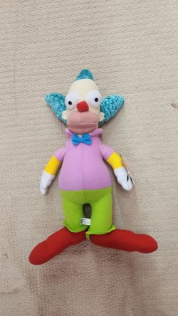 The Simpsons krusty the clown plush
