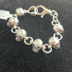 925 Skull Bracelet 