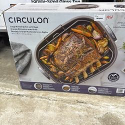 CIRCULON LARGE ROASTING PAN WITH RACK 