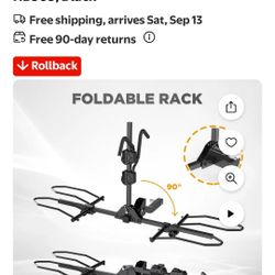 Foldable  Bike Rack For Tow Hitch 