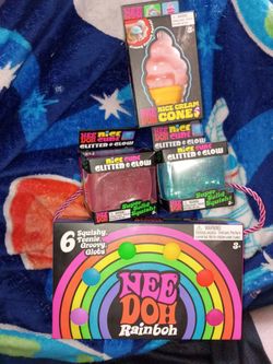 Needoh lot ice cubes rainboh rare needohs