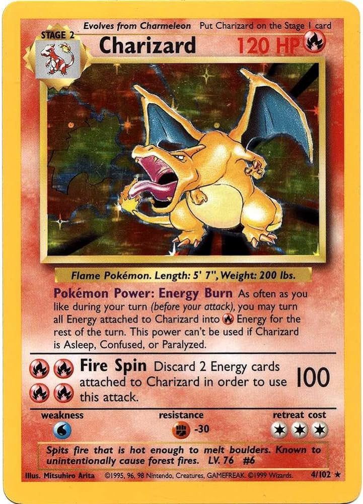 2nd Edition Charizard ( Good Condition )