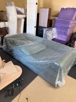 Boneless 78"Convertible Sleeper Sofa Bed with 2 Pillows