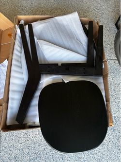 Two black chairs