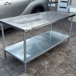 AERO MANUFACTURING Stainless Steel WORK TABLE - 72” x 30” - Restaurant Equipment