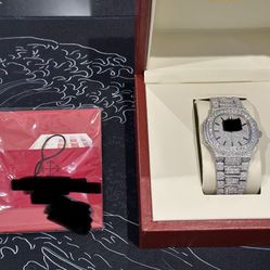 Iced Out Moissanite VVS Watch