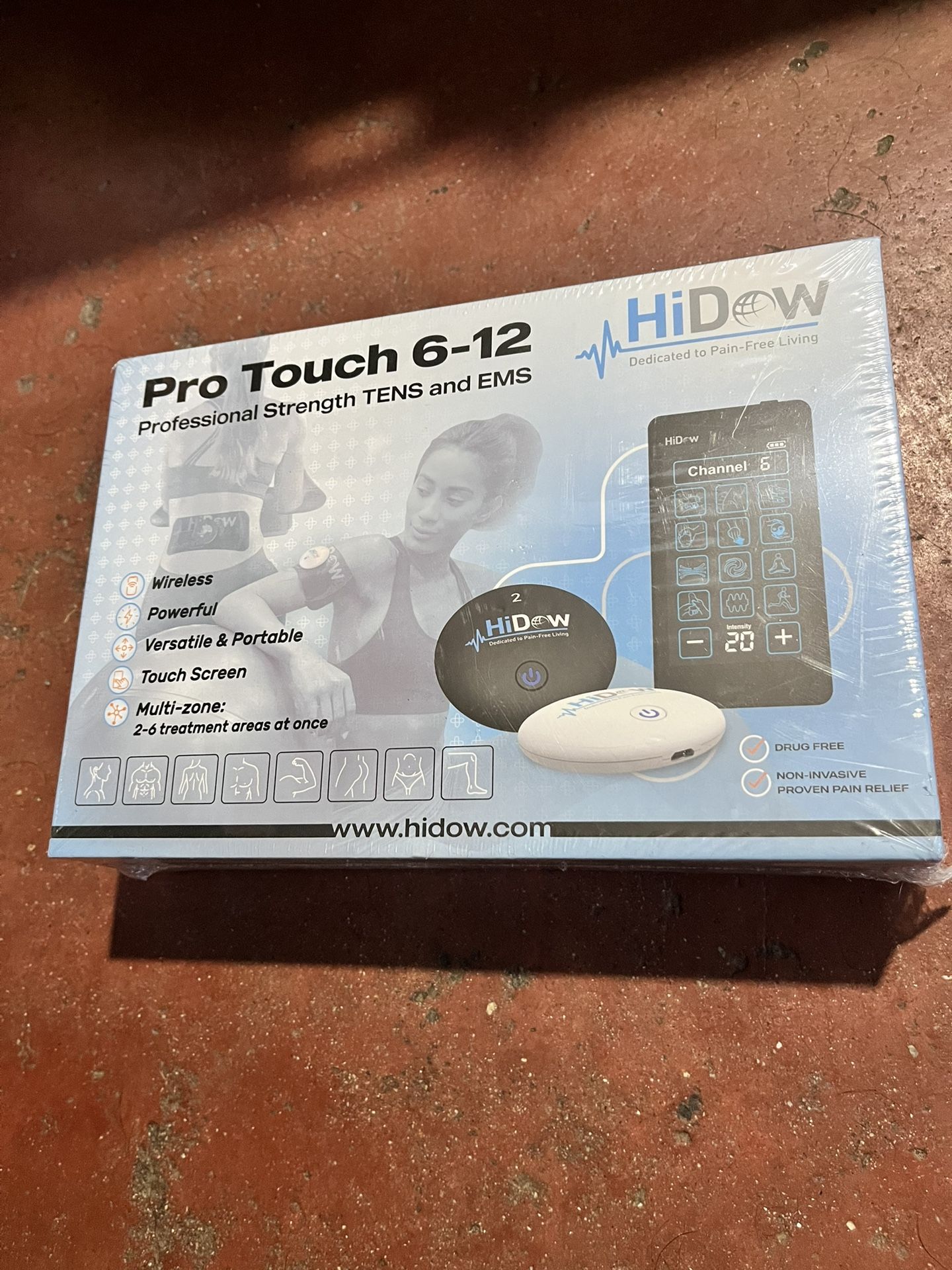 Hi-Dow Pro Touch 6-12, a wireless TENS and EMS device