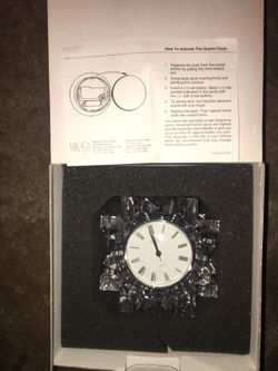 Mikasa quartz movement clock.