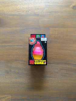 NeeDoh Nice Cream Cone Pink Ice Cream Sensory Squish Toy Sealed