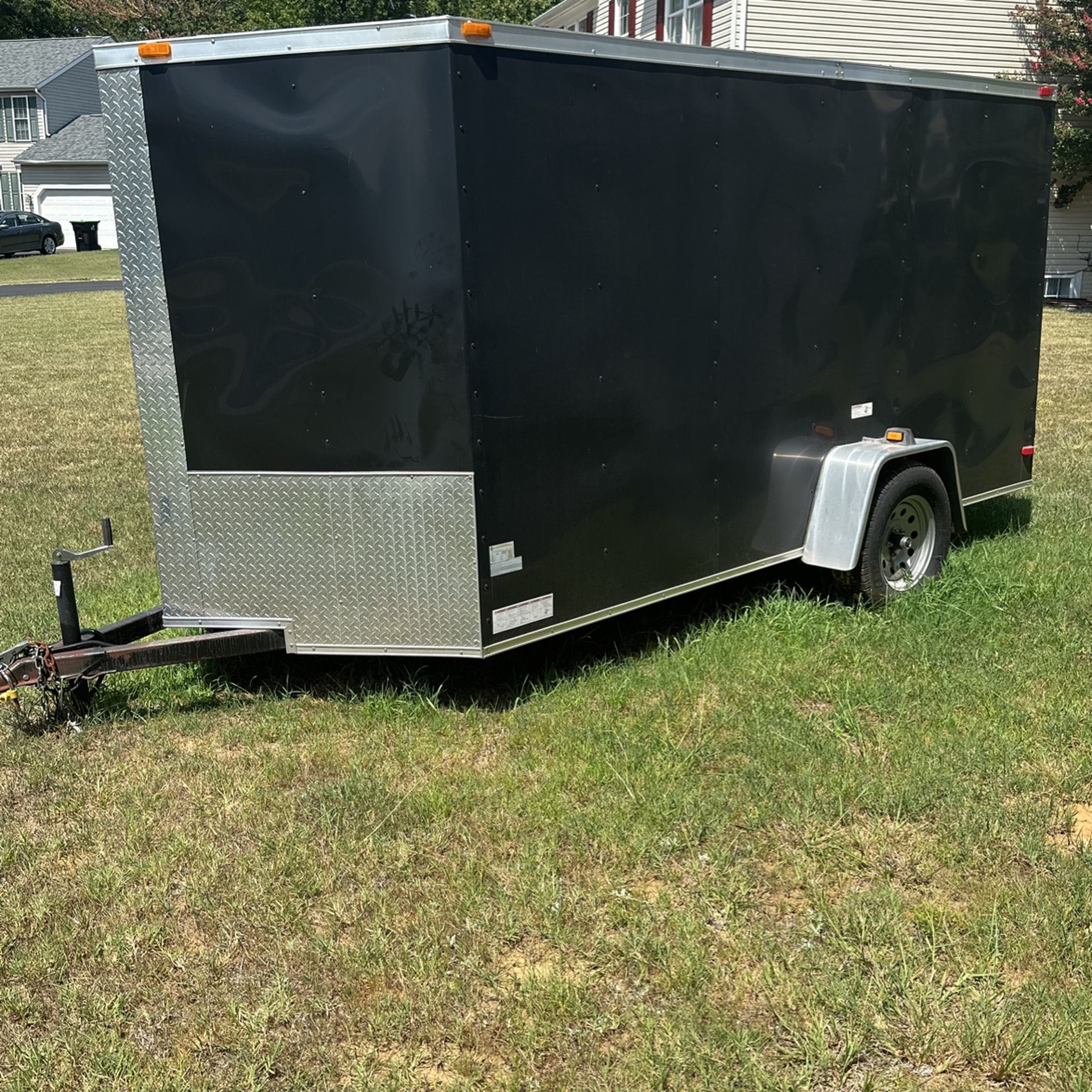 SGAC 6x12 Enclosed Motorcycle/Utility Trailer