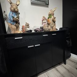 Modern Black Buffet Cabinet