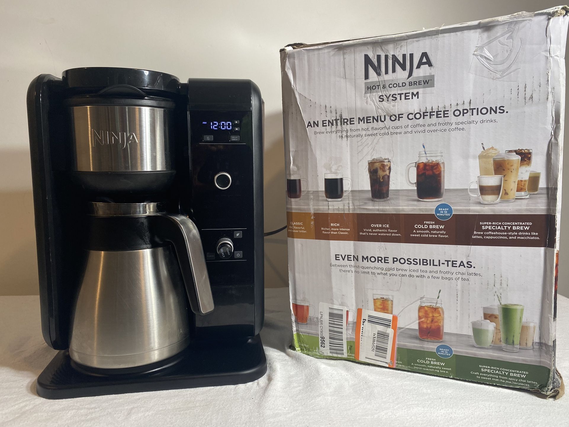 Ninja CP307 Hot and Cold Brewed System, AutoiQ Tea and Coffee Maker