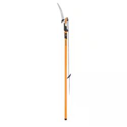 Fiskars PowerLever 1-1/8 in. Cut Capacity Steel Saw Blade 15 in. Fiberglass Pole 14 ft. Tree Pruner