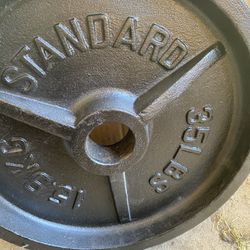 35 Lbs standard  single 