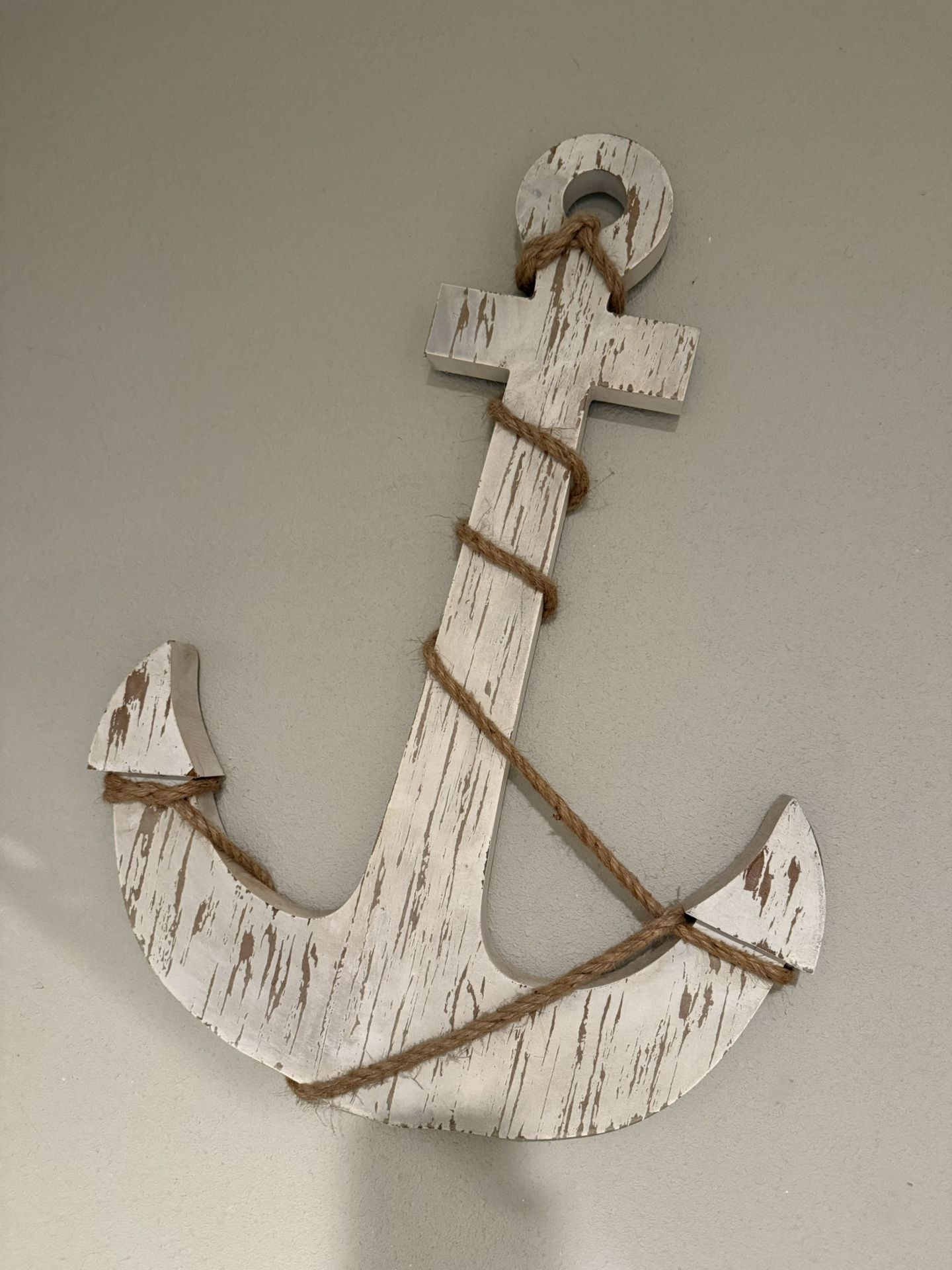 Wooden Anchor Wall Decor