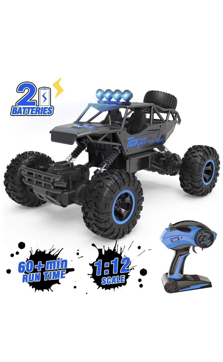 Remote Control Car, 1/12 Scale High Speed Racing RC Cars with 2.4Ghz Radio Remote Control, 4WD Off Road RC Car Gifts for All Adults & Kids