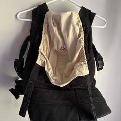 Black Ergo Cotton Adjustable Baby Toddler Carrier With Sun Shade 