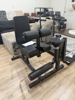 Leg Extension and Curl Machine, 1000 LB Adjustable Weight Bench 8-In-1 Trainer, Single-Pin Changes, Linear Bearings, Fits 1-Inch/2-Inch Plates, Hip Th