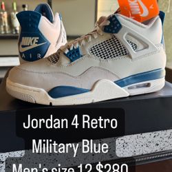 Jordan 4 Retro Military Blue Men's 12
