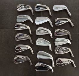Mixed Golf Iron Heads Lot – Cobra, Titleist, Wilson