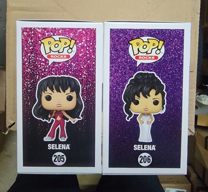 FUNKO ROCKS: SELENA (GLITTER & DIAMOND COLLECTION EXCL) BUNDLE **SOLD INDIVIDUALLY TOO** 🔥 (PERFECT CONDITION/INCLUDES PROTECTORS) **AVAILABLE**