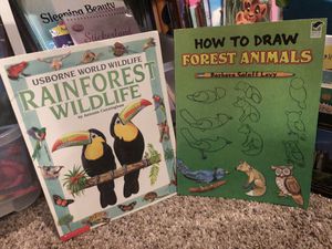 Photo Learn how to draw Forest animals and a book about Rainforest Wildlife Lot sale