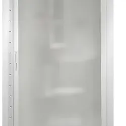 Retractable Shower Door Complete 36 x 64 White