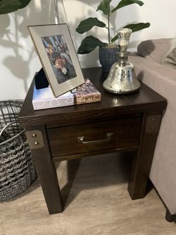 2 Wood Side Table