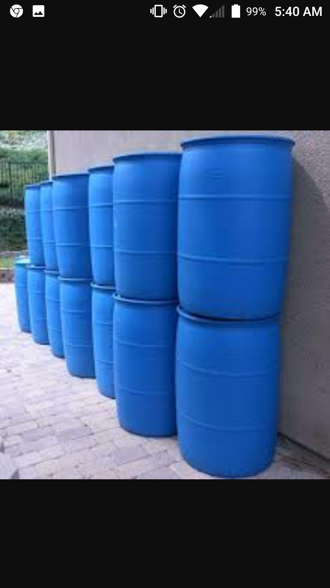 55 gal plastic barrels close tops food grade