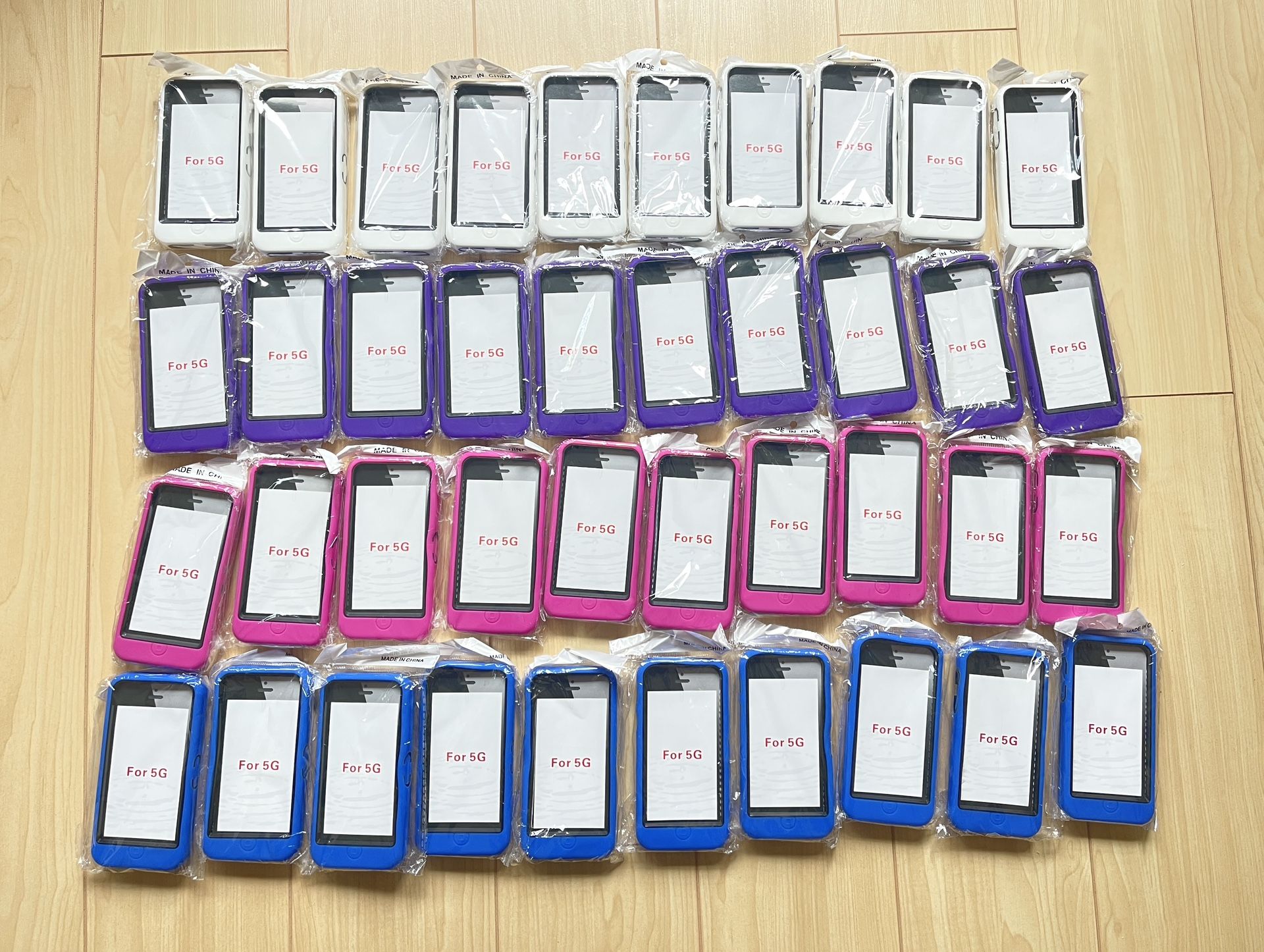 Lots 40 pcs Apple Iphone 5 Hard Case Silicone Rugged Cover Kickstand 4 Color
