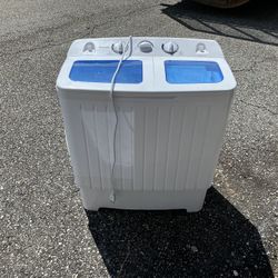 Costway 20 lbs Compact Twin Tub Washing Machine for Home Use