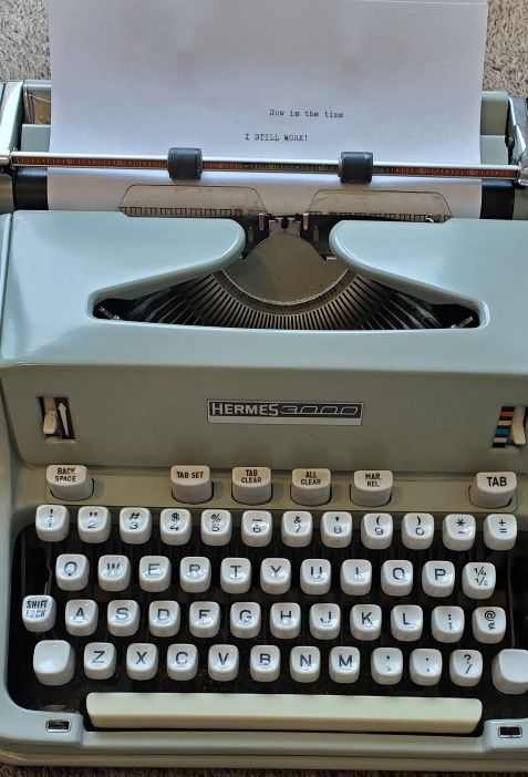 Hermes 3000 Manual Vintage Typewriter