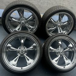American Racing Vn 615 Chrome Staggered 20x8 - 20x10 With 245/35/20 - 275/30/20 Tires🔥🔥🔥🔥🔥