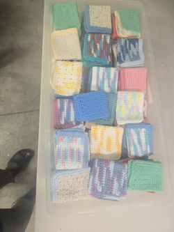 Handmade Crochet Dishcloths Lots of Colors