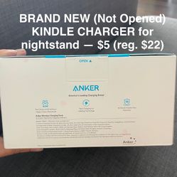 $5 (Reg $22) NEW unopened Kindle Charger (Nightstand)