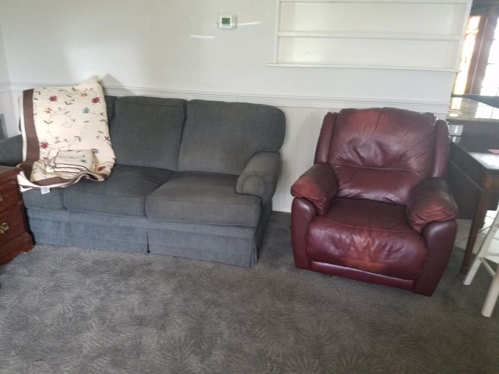 Couch and recliner