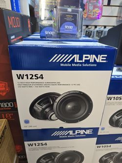 Alpine W12S4 12 Inch high performance subwoofer