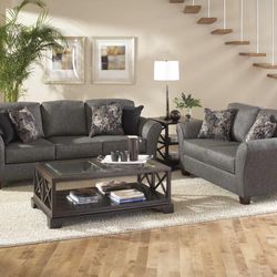 Grey nice Couch And love Seat
