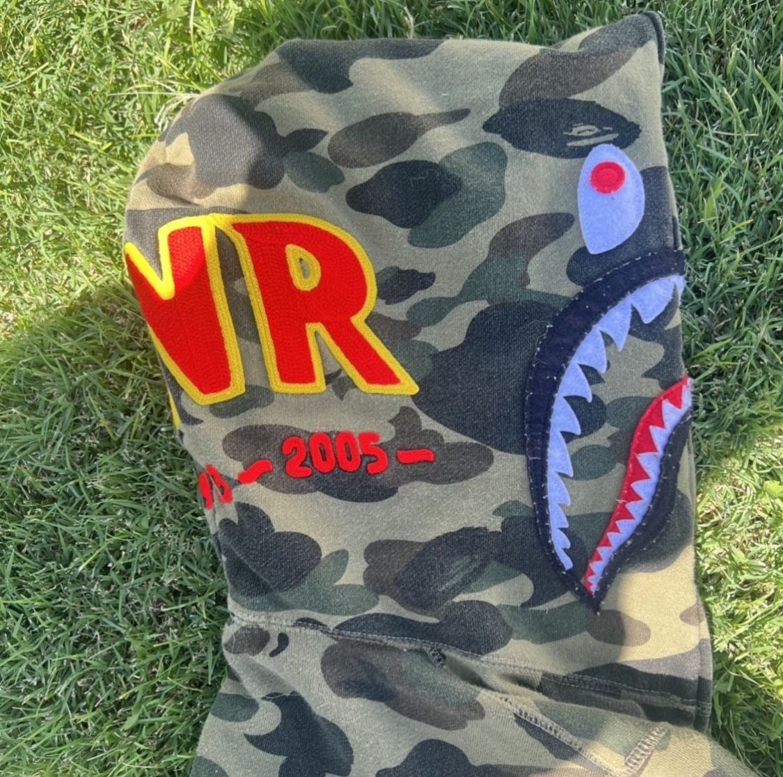 BAPE City Camo PONR Shark Full-Zip Hoodie Black Men BAPE PONR