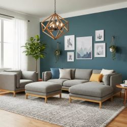 Family room Grey Sectional- 3 piece set 🚚Delivery Available